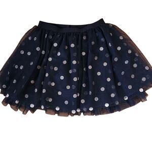 Oshkosh Bgosh black with gold polka dots girls size 8 tutu dress